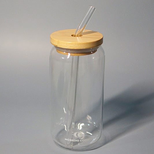 BOROSILICATE SODA CUP WITH BAMBOO LID